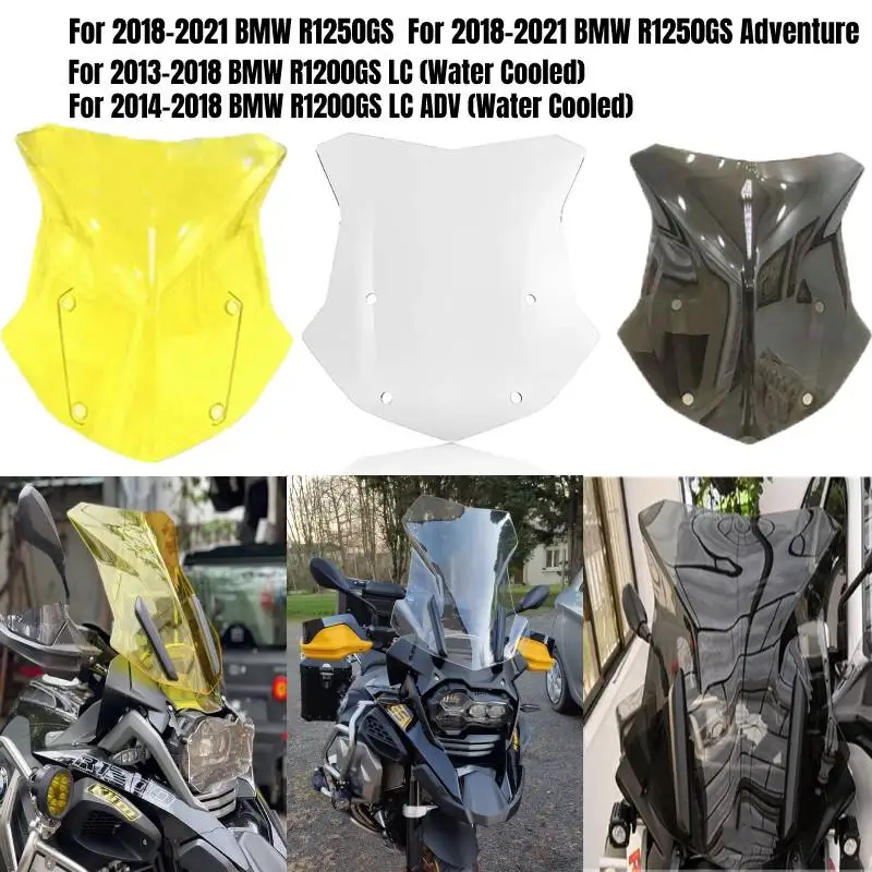 

For BMW R1200GS ADV LC R1250GS R1200 R 1200 R1250 GS 2013-2021 Deflector Protector Wind Screen Motorcycle Windscreen Windshield