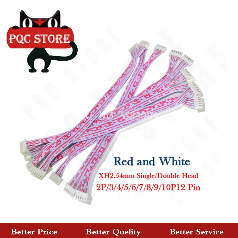 10PCS JST XH2.54 XH 2.54mm Single/Double Head Wire Cable Connector 2P/3/4/5/6/7/8/9/10P12 Pin Pitch Red Blue Male Female Plug |