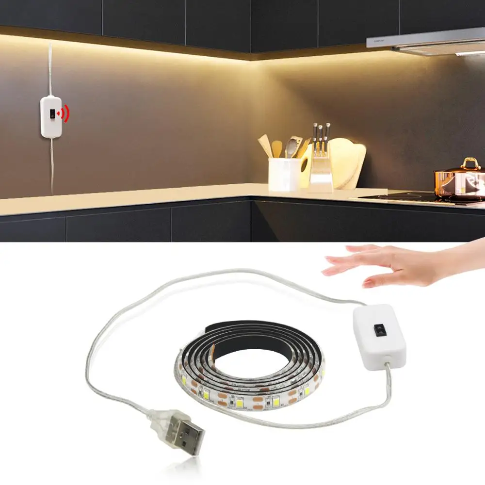 Светодиодный светильник для шкафа с датчиком движения светодиодная лента