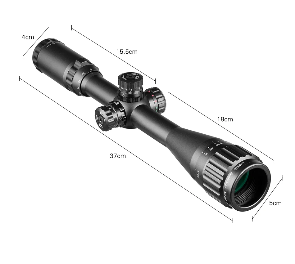 LEAPERS 4-16X40 Riflescope тактический оптический прицел красный зеленый и синий точечный прицел с подсветкой для охоты
