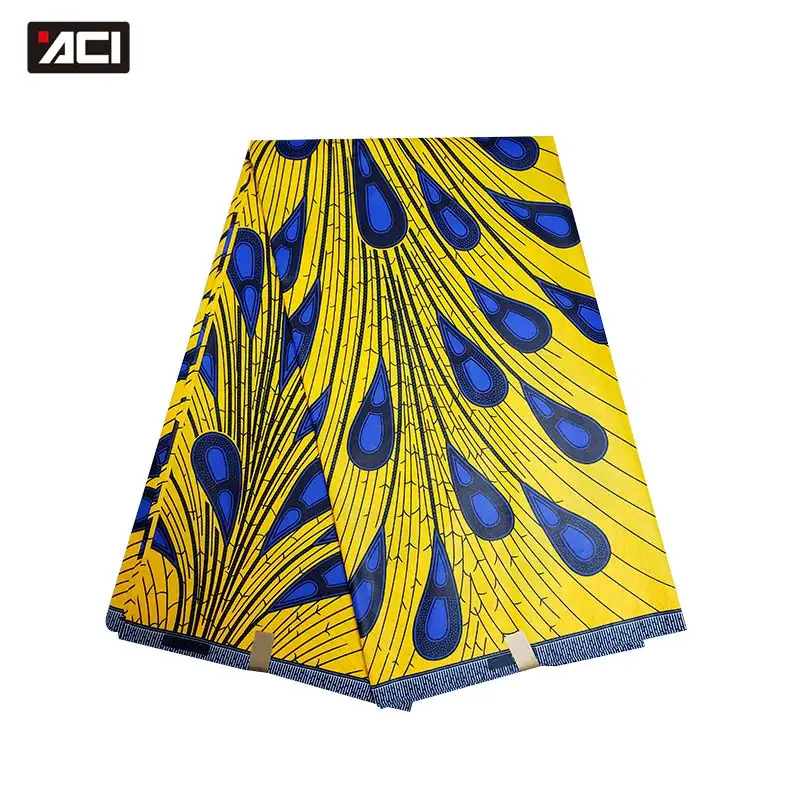 

ACI Hot Sale Veritable Wax Ankara African Wax Prints Fabric 6 Yards/Piece Fashion Veritable Wax African Printed Fabric For Party