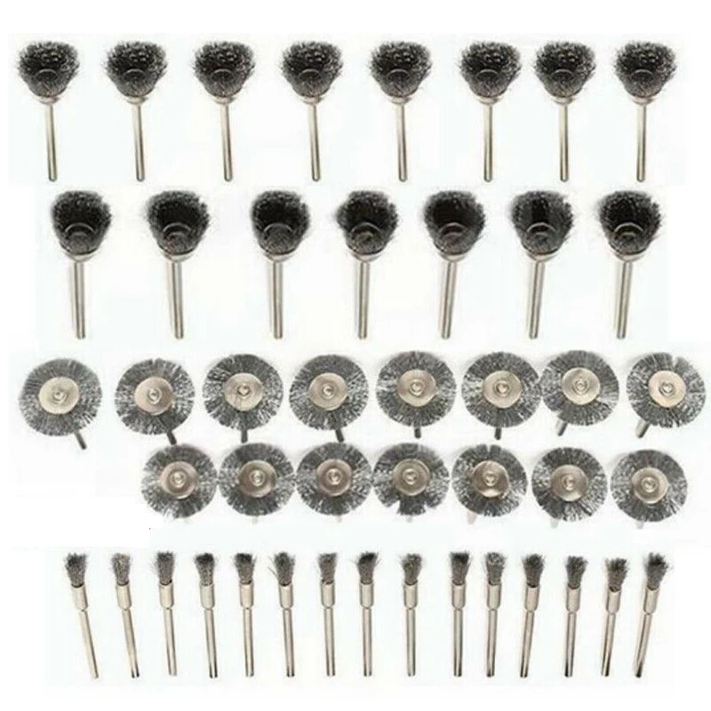 Набор щеток для дрели Dremel комплект из 45 проволочных нержавеющей стали удаления