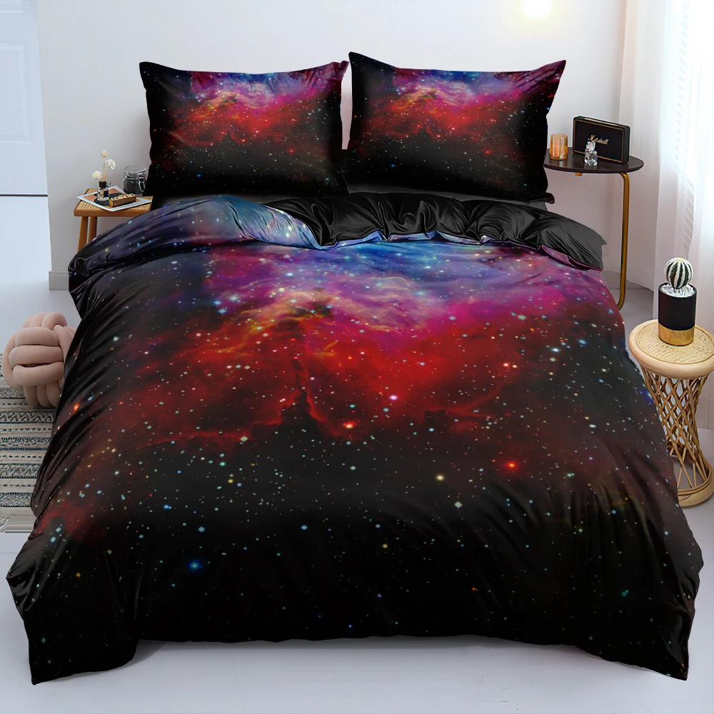 

Starry Pattern Bedding Sets King Duvet Cover Pillow Shams Bed Linen Set Queen Comforter/Quilt Covers Pillowcases Full Bedspreads