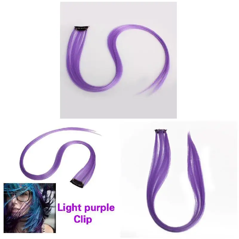 Цветные Синтетические Искусственные монолитные Омбре искусственные фиолетовые