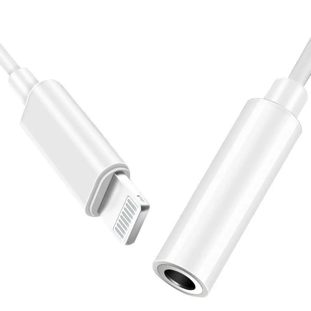 Кабель адаптер для наушников DishyKooker Lightning/3 5 мм iphone 5/6/7 белый|Аксессуары наушников|