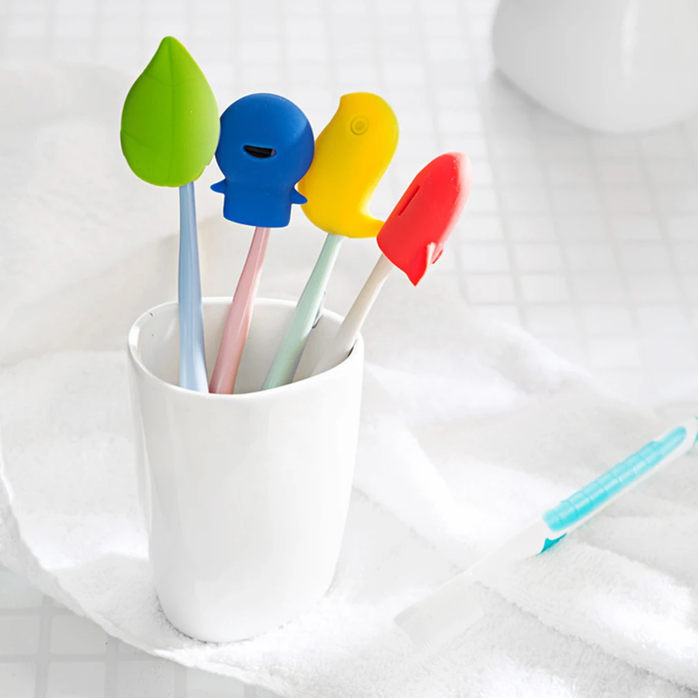 

Protective Toothbrush Head Protector Silicone Portable Cartoon Travel Toothbrush Cover Toothbrush Holder Travel Essential