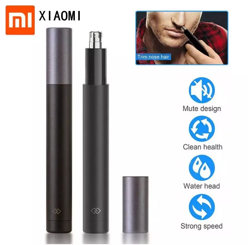 

Xiaomi Mini Electric Nose Hair Trimmer Ear Hair Shaver Clipper HN1 Sharp Blade Body Wash Portable Minimalist Design Waterproof