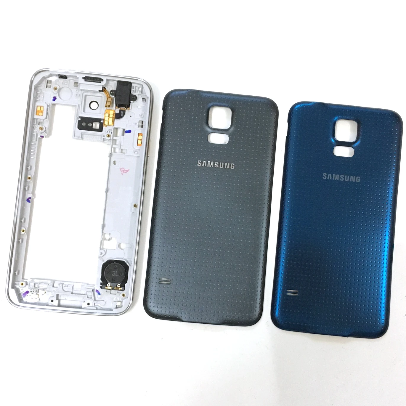Оригинальный Корпус для Samsung Galaxy S5 i9600 G900F G900T G900V G900A средняя рамка + задняя крышка