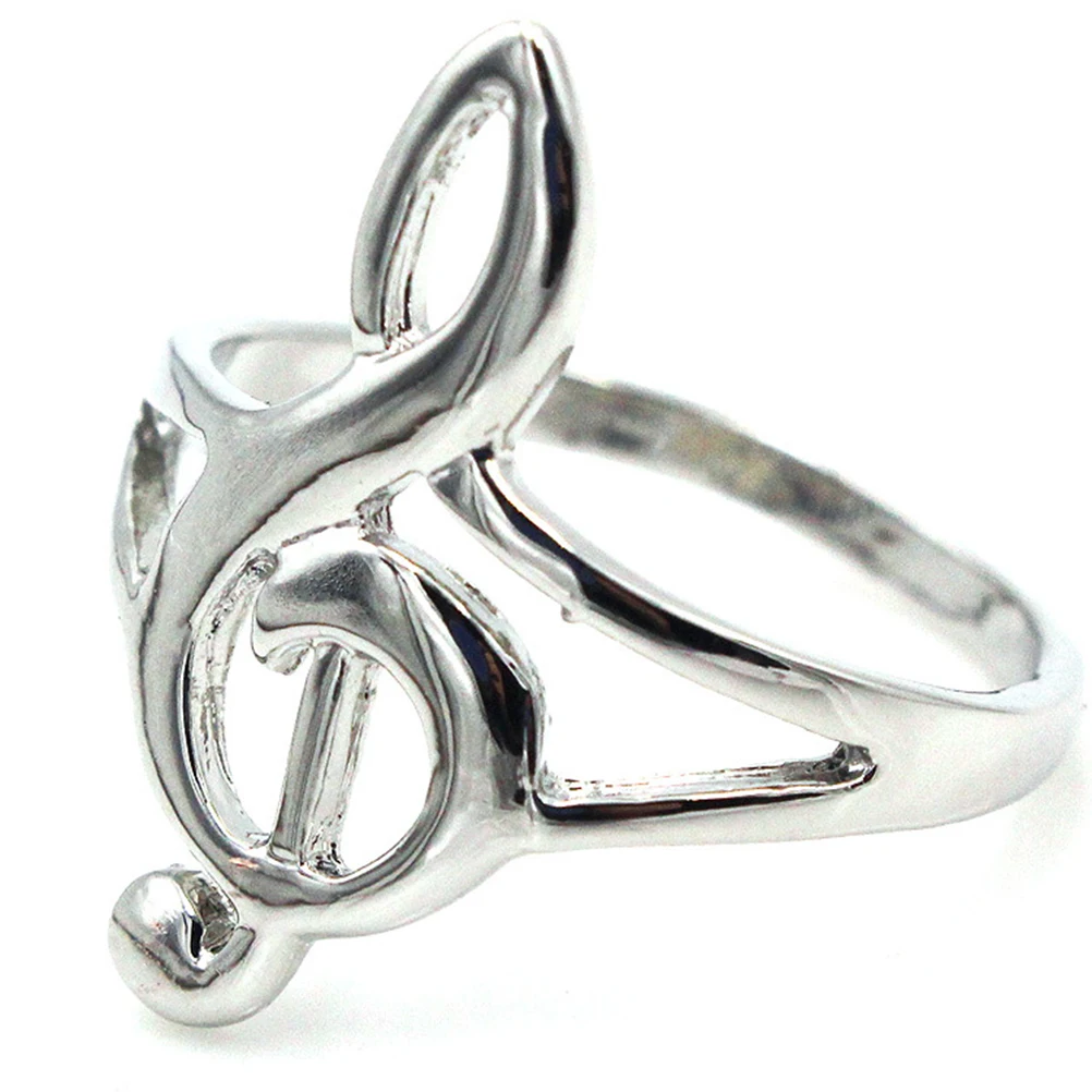 1 шт. не обычные кольца из стерлингового серебра 925 пробы музыкальные нотки