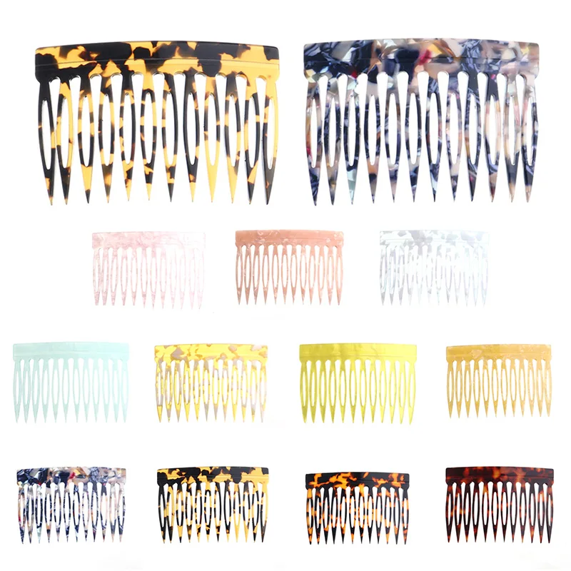 

wholesale high-end acetate tortoise shell fashion accessories hair combs clips for women girls
