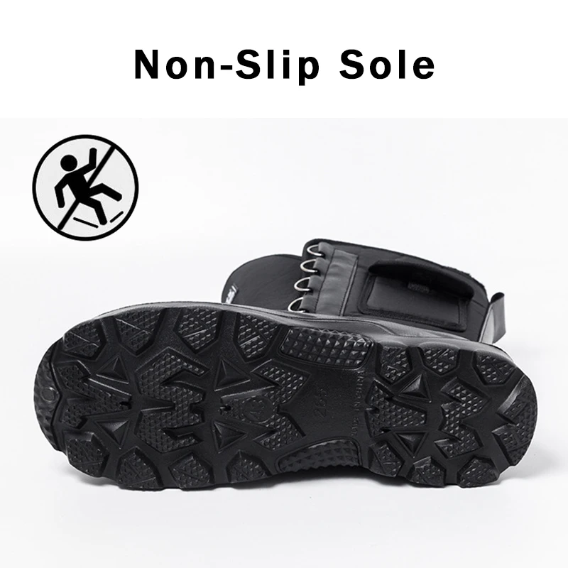 Водонепроницаемые мужские зимние ботинки 2021 Нескользящие на платформе Мужские