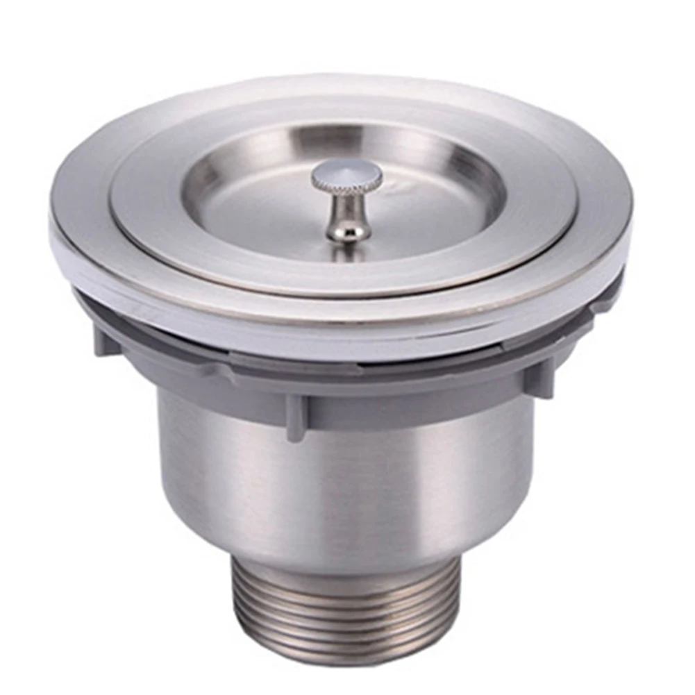 

Prevent Clogging Lightweight Practical Strainer Drain Basket Stainless Steel Durable Water Sink Drain Plug Garbage Stopper#20