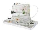 Маска для лица одноразовая с цветочным принтом, 3 слоя, регулируемая, дышащая, 10 шт.