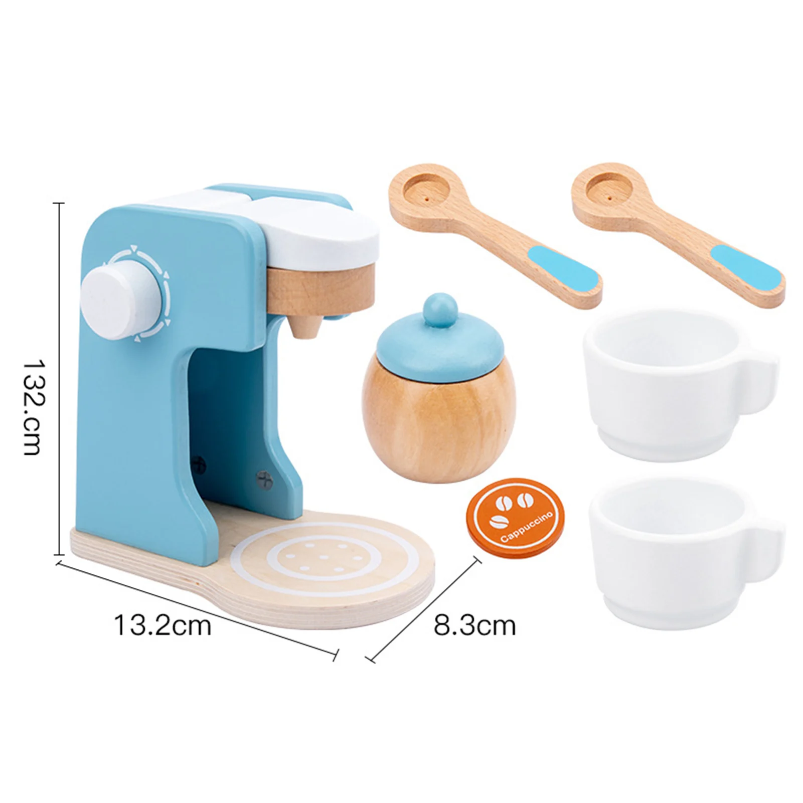 

Wooden Toaster Coffee Machine Mixer Juicer Kitchen Play Toy Educational Gifts Kitchen Dollhouse Furniture Toys For Children Gift