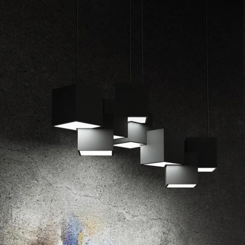 Новая квадратная Волшебная люстра в скандинавском стиле геометрические лампы