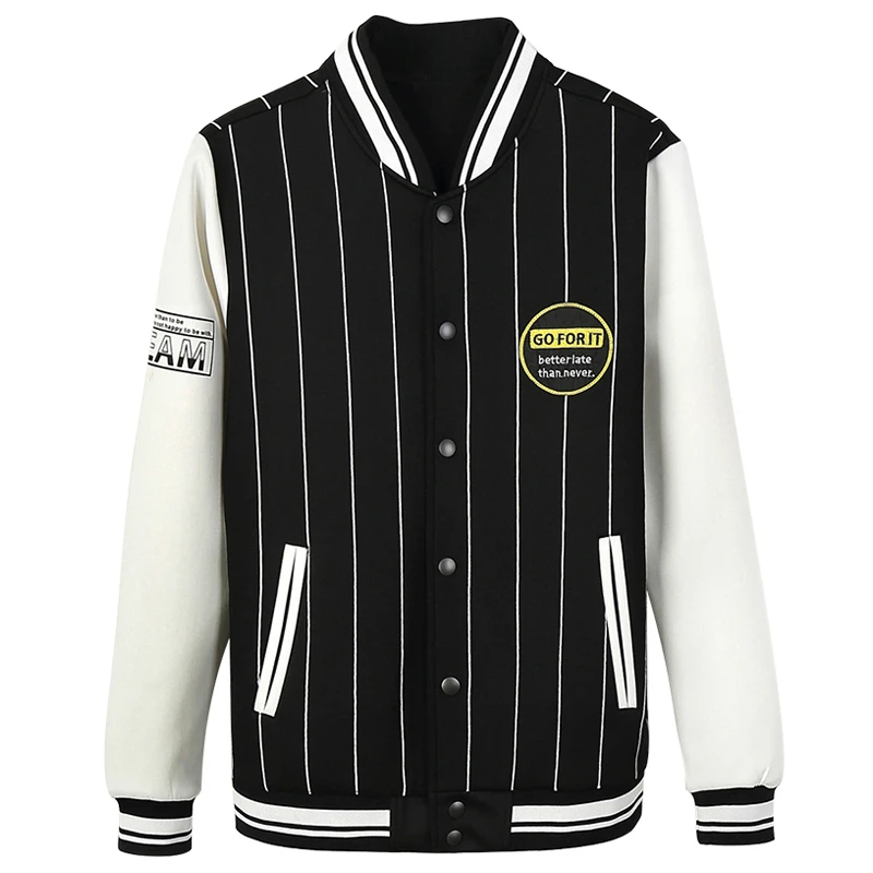 2021 Осенняя полосатая Мужская куртка и пальто в стиле хип хоп Японская уличная