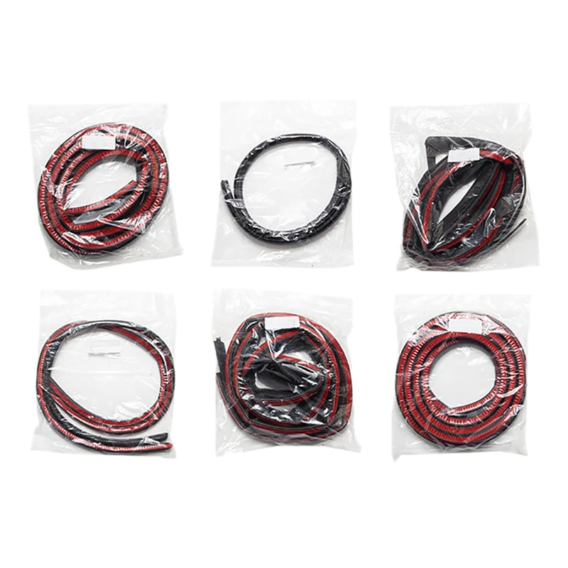 6 шт. комплект уплотнений для дверей автомобиля уплотнительная полоса защиты от