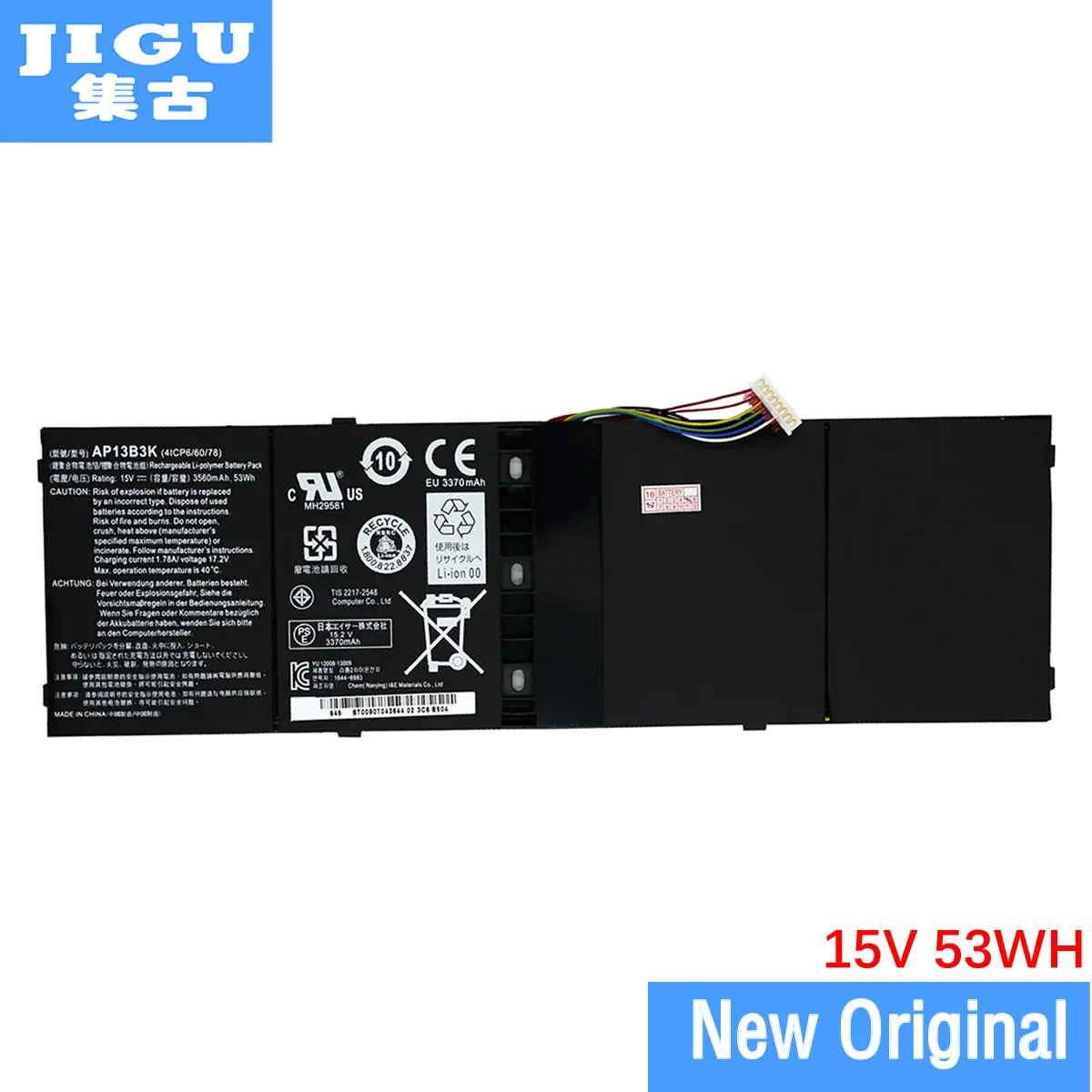 JIGU оригинальный Батарея AP13B3K для Acer Aspire V5 R7 572G 473G 552G M5 583P 572P 571 AP13B8K 573G