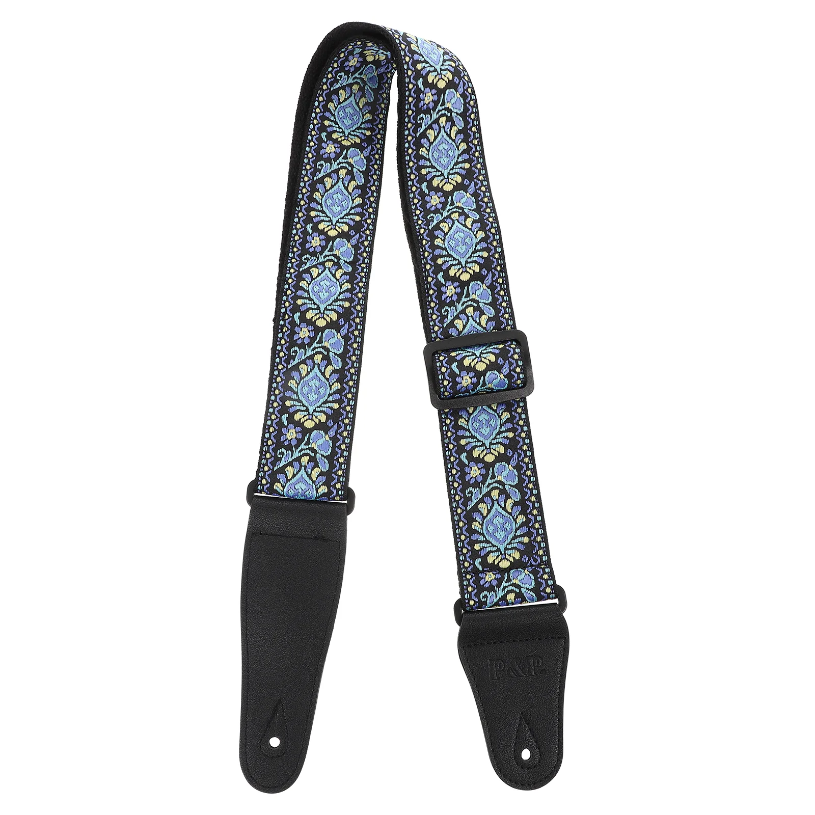 

1 Pc Practical Guitar Strap Guitar Belt Delicate Embroidery Guitar Bass Carrying Strap