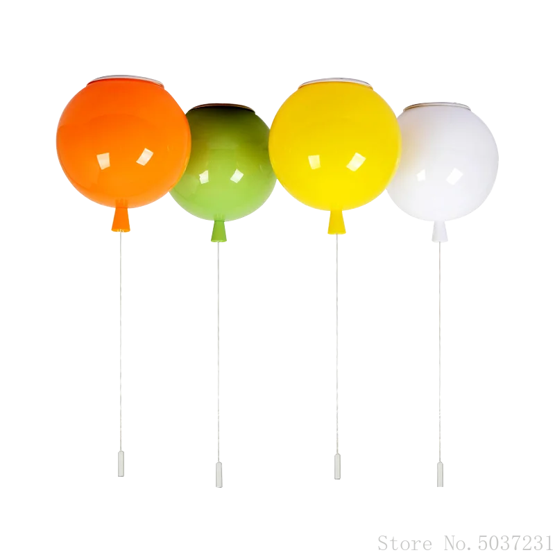 Modern Simple Ceiling Lamp Acrylic Balloon Lamp Bedroom Wall Lamp LED Children's Kids Room Lights Decoration Color Balloon Lamp images - 6