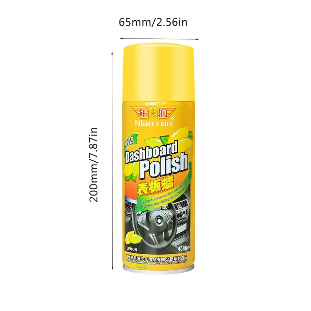 

450ml Auto Interior Restorer Dashboard Polish Leather Trim Seat Glossing Liquid Maintenance Cleaning Tools Dust Removal