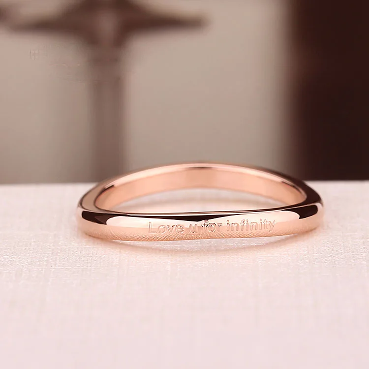 For Women Simple Titanium Steel Ring Rose Gold Color High Quatity Rings Jewelry | Украшения и аксессуары