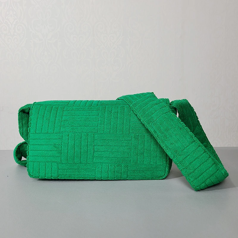 

Small Square Female Pures and Bags Crossbody Suede Towel Casual Green Handbags Women Bags Designer Fashion Handbags
