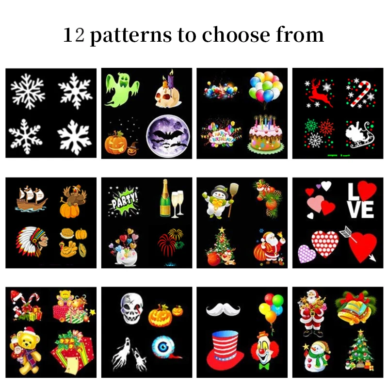 Рождественский прожекторный светильник s Водонепроницаемый светодиодный