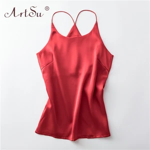 Женский Атласный топ на бретелях ArtSu, Размеры S-XXXL