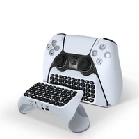 for ps5 controller wireless bluetooth keyboard built in speaker for playstation 5 gamepad external key panel game accessories