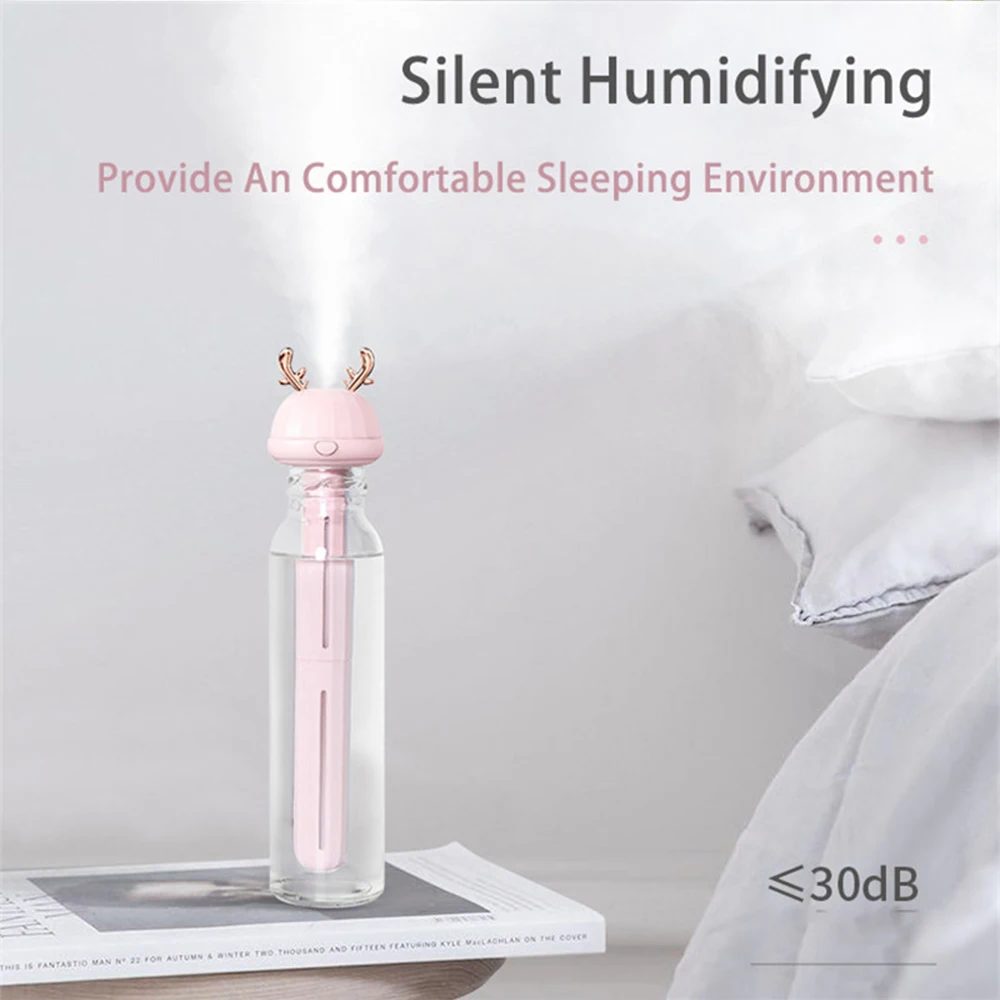 Мини увлажнитель воздуха с изображением северного оленя ультразвуковой тихий