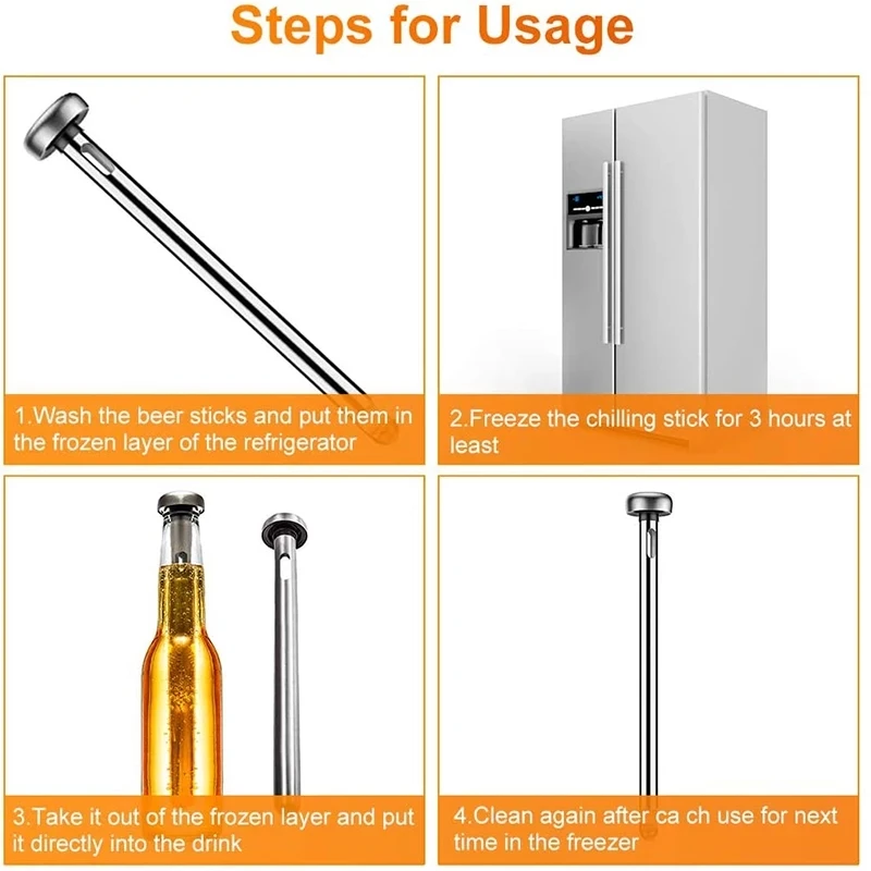 2 шт. пивные охладители для бутылок из нержавеющей стали | Дом и сад
