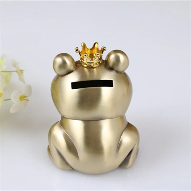 Копилка из металла в виде лягушки принца корона лягушка копилка детские подарки