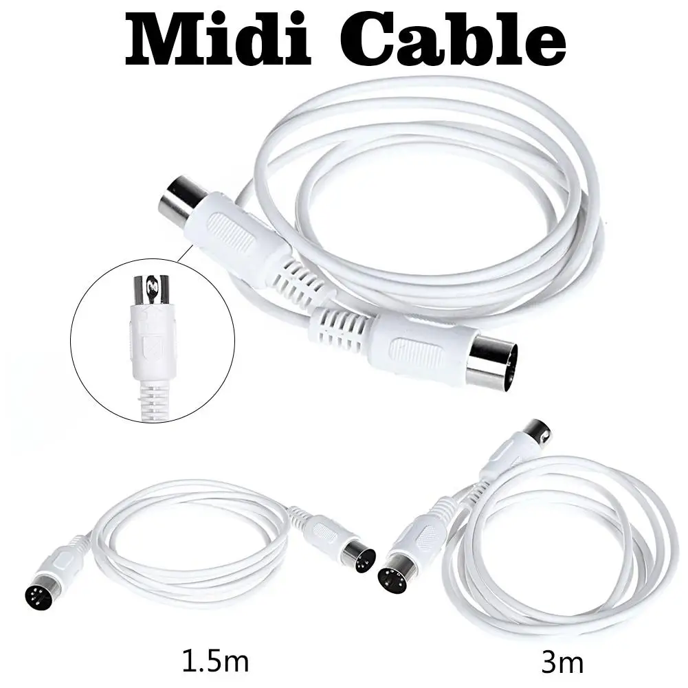 Миди линия музыкальная двойная головка пять игл соединительный провод