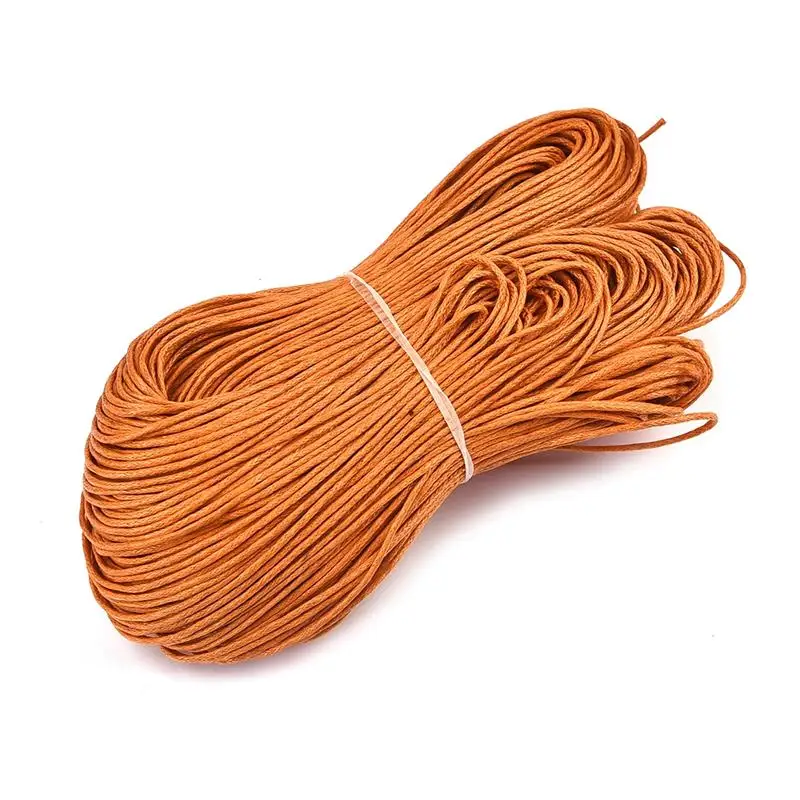 

80 Meters 21 Colors Waxed Cotton Cord Rope Waxed Thread Cord String Strap Necklace Rope For Jewelry Making