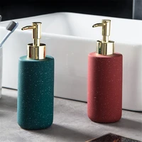 300ml soap dispenser bathroom hand wash hair conditioner shower gel shampoo bottle lotion liquid ceramic storage press bottle