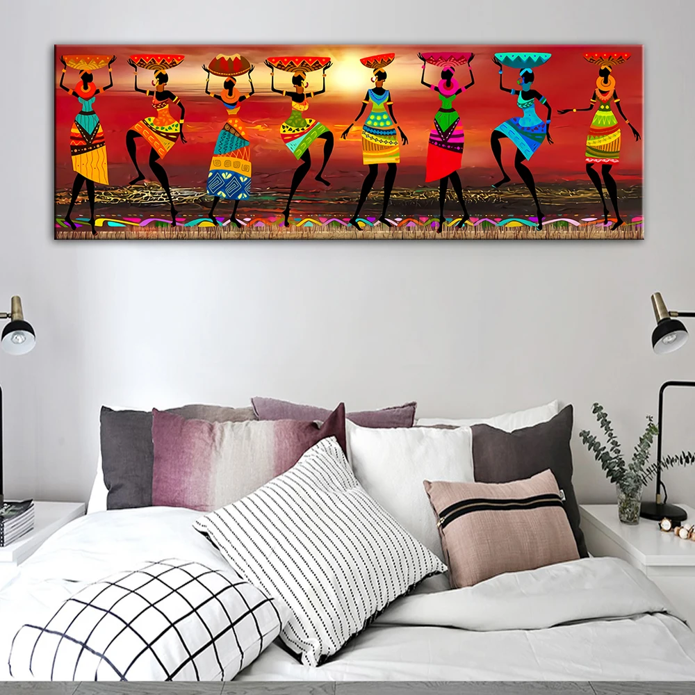 

Abstract African Woman Art Canvas Paintings Black Woman Dancer Canvas Art Posters And Prints African Art Wall Picture Home Decor