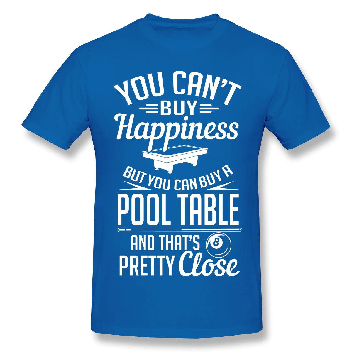 

Billiard 2020 New Arrival T-Shirt Happiness Crewneck Cotton for Men
