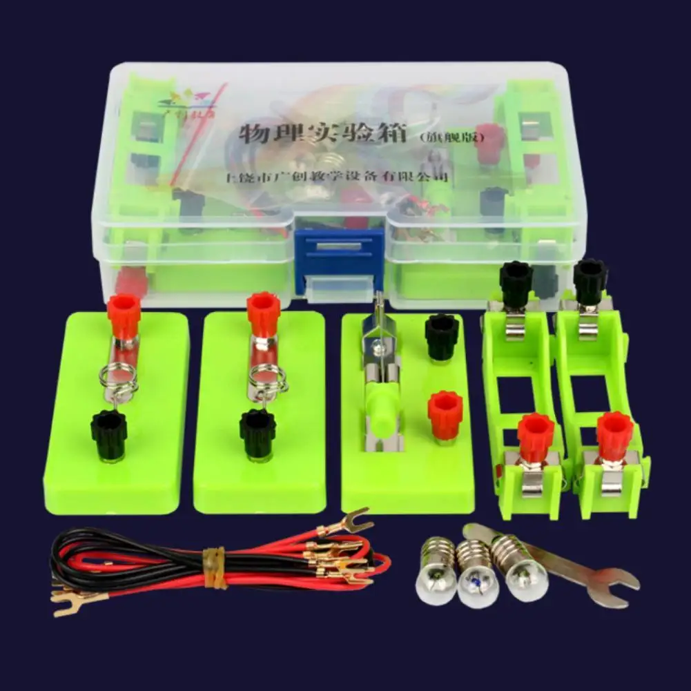 

Physics Labs Electricity Circuit Magnetism Experiment Kit Physics Science Experiment Toy Learing Aid for Junior High School