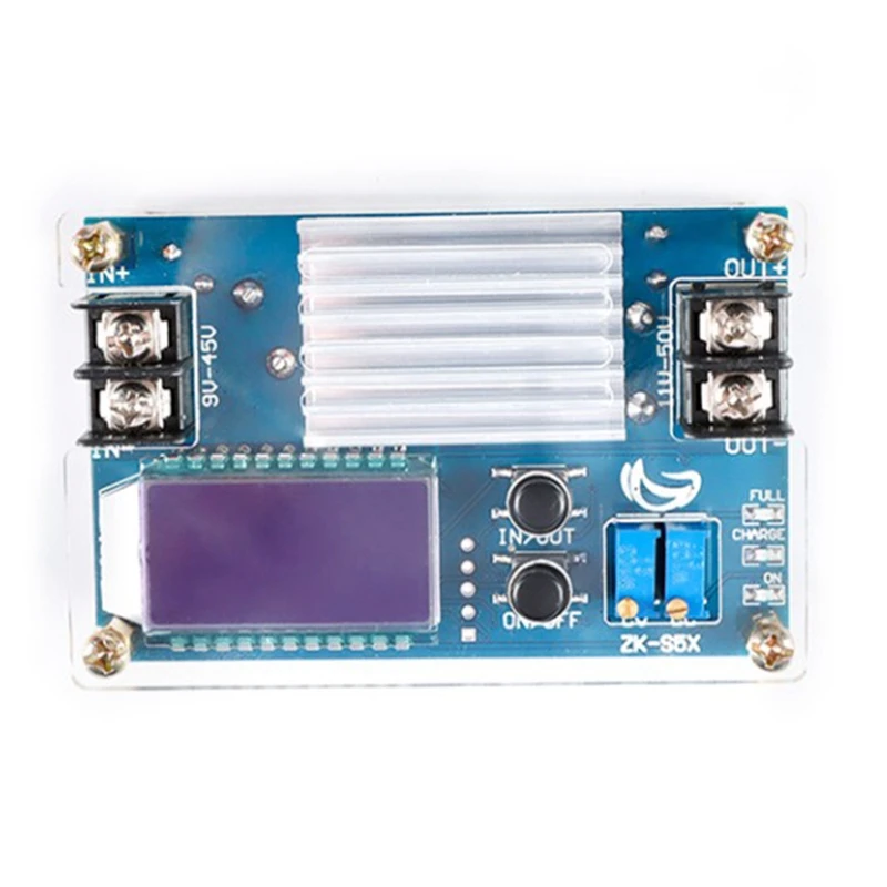 hot dc dc 9 45v to 10 50v 5a step up power supply module adjustable boost adapter cvcc converter lcd display with case free global shipping