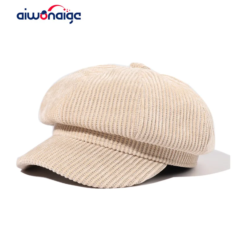 

Women Beret Spring/Autumn Retro Warm Octagonal Hat Artist Fashion Accessories Girls Hat Casual Solid Color Men's Hat All-Match