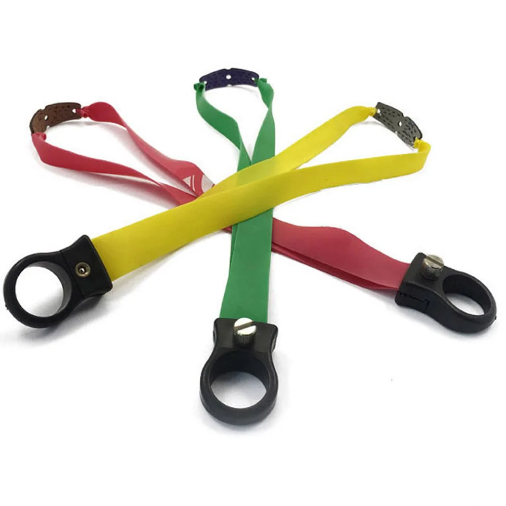 Красная зеленая желтая случайная Рогатка Резиновая лента подходит для активного