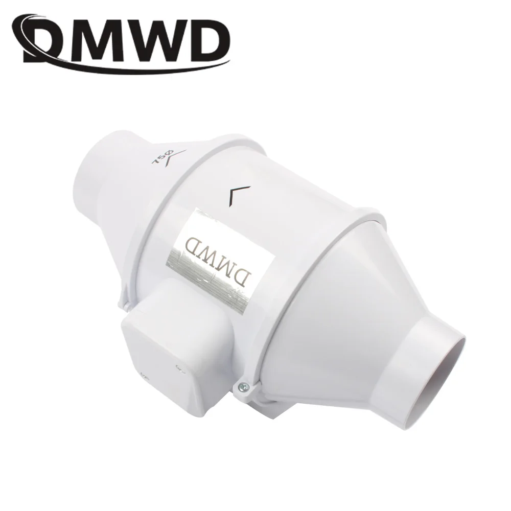 Электрический вытяжной вентилятор DMWD 3 дюйма мини с круглой трубой для ванной