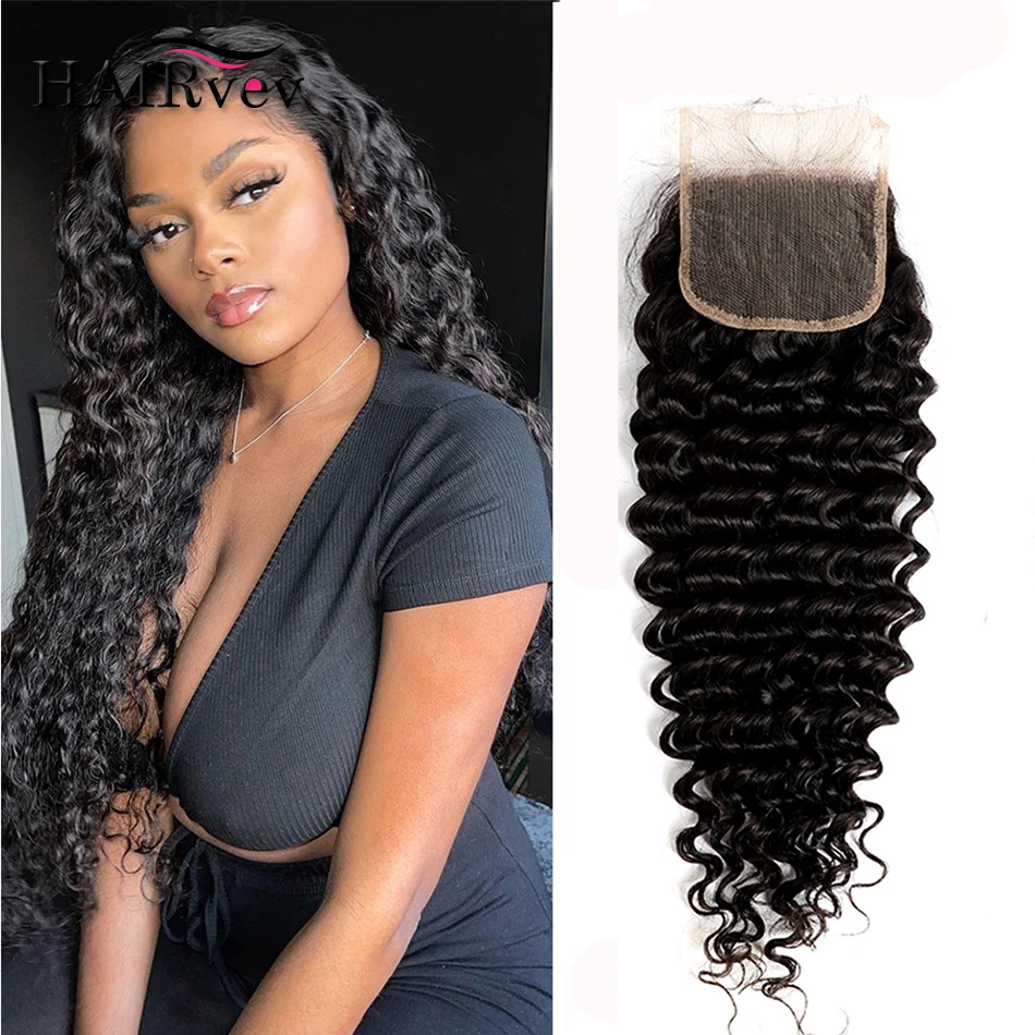 

Deep Wave 20 22 Inch Long 5x5 Lace Closure Only 14-22 Inch Pre Plucked Natural Hairline HD Lace Closure Only Bralizian Remy Hair