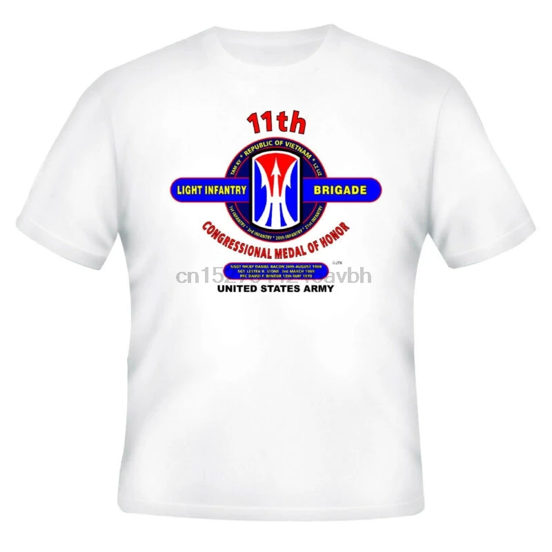 

11TH LIGHT INFANTRY BRIGADE CMH VIETNAM BATTLE & CAMPAIGN SHIRT