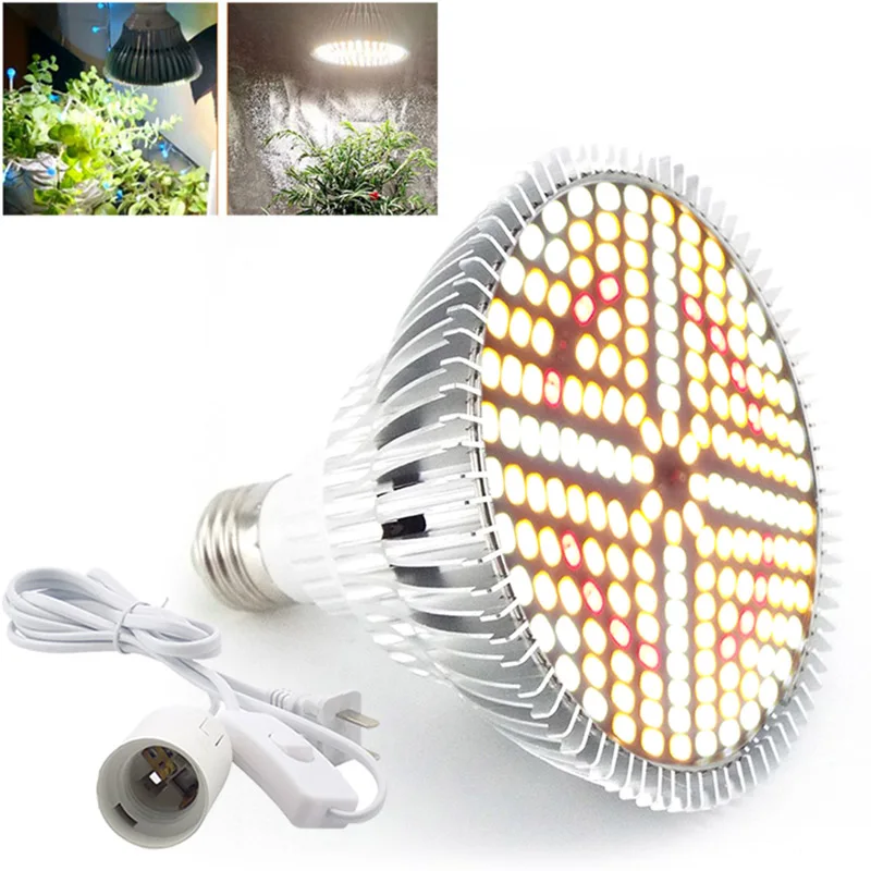 

184 led Full Spectrum Plant Grow Light flower veg grow box tent bulbs indoor Phytolamp Greenhouse red yellow growing kit