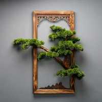 home decor135cm large simulated plant guest greeting pine wall mounted photo frame decorated background wall for decoration gift