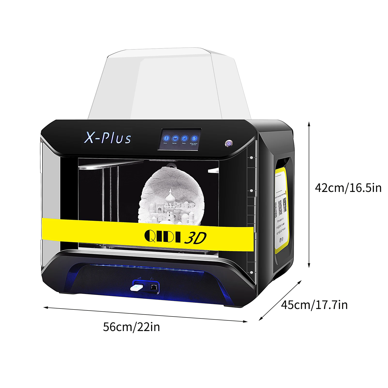QIDI TECH X-PLUS Industrial Grade 3D Printer Print Size 270x200x200mm Support Resume Printing Quick Leveling WiFi Function - купить по