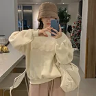 Корейские толстовки с вышитыми буквами, свитшоты с круглым вырезом, повседневные винтажные пуловеры, уличная одежда с длинным рукавом, верхняя одежда в стиле бойфренда 2021 Z129