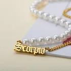 Женское Ожерелье с искусственным жемчугом и готической цепочкой на заказ, ожерелье с подвеской, подарок на день матери